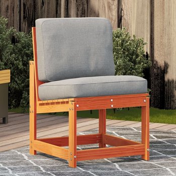vidaXL Krzesło ogrodowe, woskowy brąz, 50,5x55x77 cm, drewno sosnowe - vidaXL