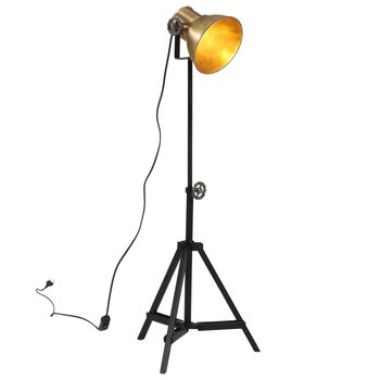 vidaXL Lampa stołowa, 25 W, antyczny mosiądz, 35x35x65/95 cm, E27 - vidaXL