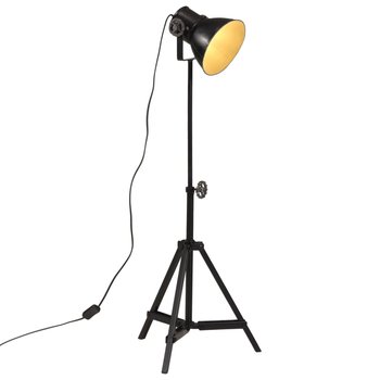 vidaXL Lampa stołowa, 25 W, czarna, 35x35x65/95 cm, E27 - vidaXL