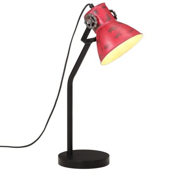 vidaXL Lampa stołowa, 25 W, postarzany czerwony, 17x17x60 cm, E27 - vidaXL