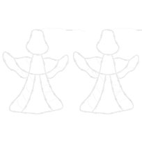 vidaXL Lampki świąteczne sylwetka anioła, 2 szt., 50 LED