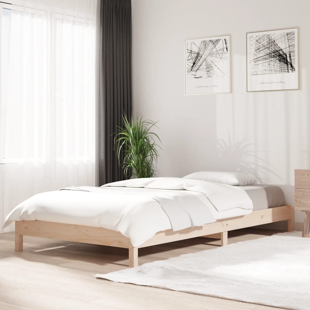 Zdjęcia - Łóżko VidaXL  do sypialni sztaplowane, 80x200 cm, lite drewno sosnowe 