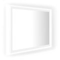vidaXL Lustro łazienkowe z LED, białe, 60x8,5x37 cm, akryl - vidaXL