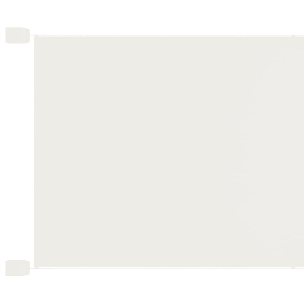 Фото - Пляжна парасоля VidaXL Markiza pionowa, biała, 100x800 cm, tkanina Oxford 