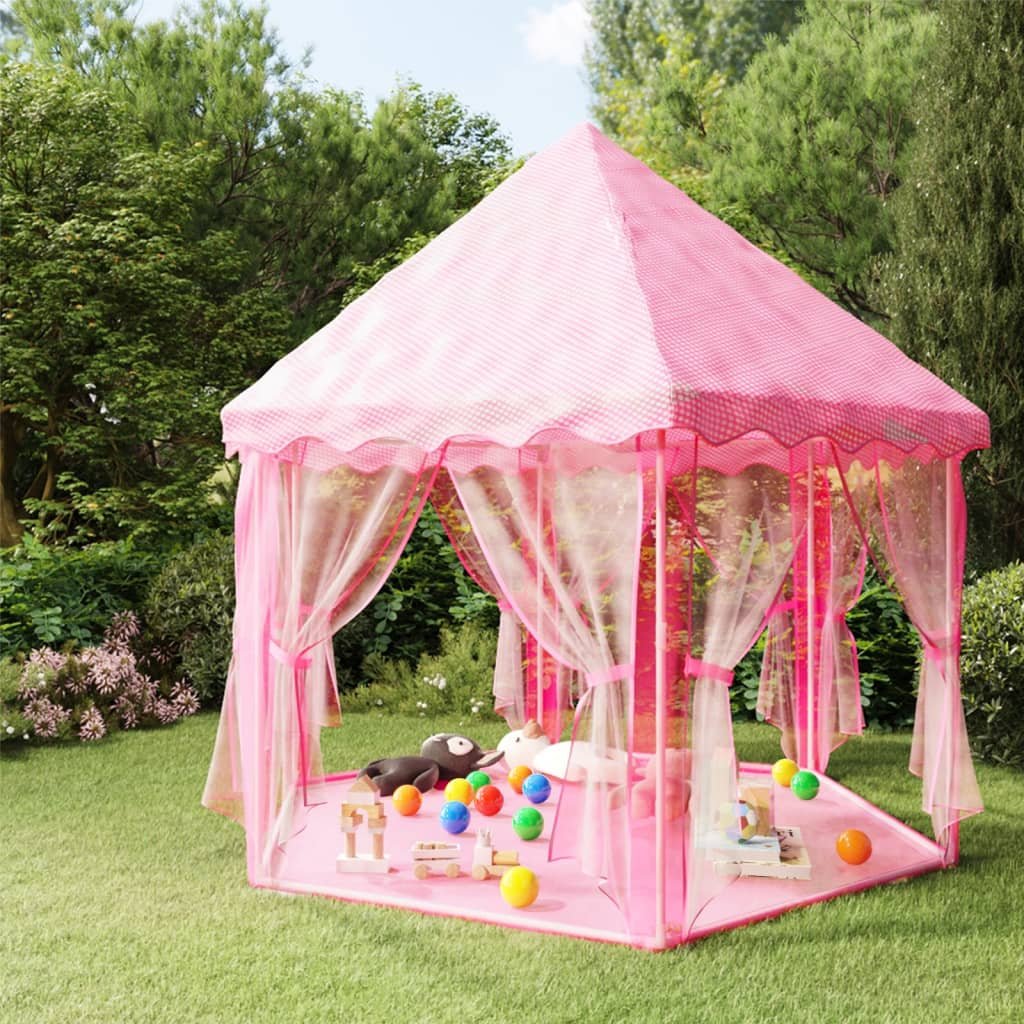 Zdjęcia - Domek VidaXL Namiot Dla Księżniczki Z 250 Piłeczkami, Różowy, 133X140 Cm 