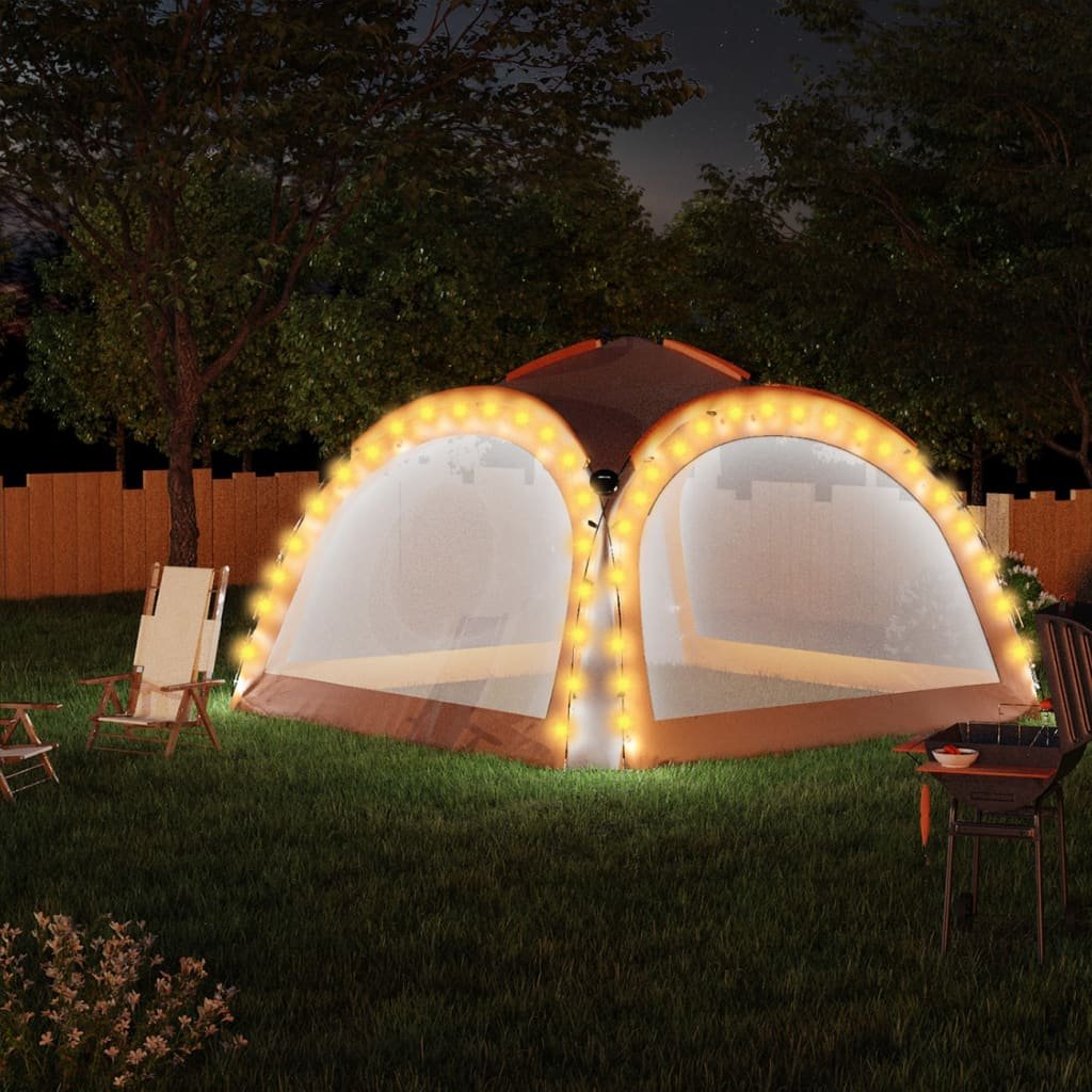 Фото - Намет VidaXL Namiot imprezowy z LED i 4 ściankami, 3,6 x 3,6 x 2,3 m 