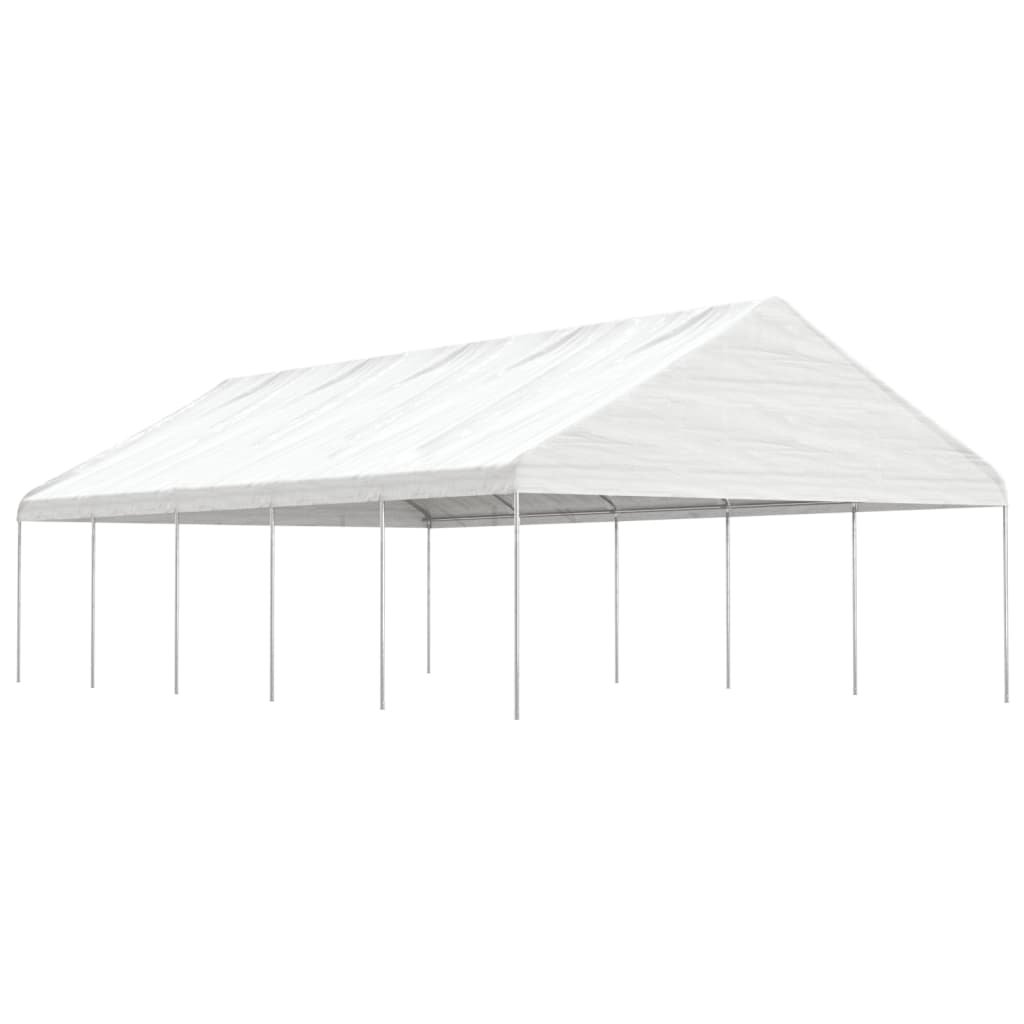 Фото - Намет VidaXL Namiot ogrodowy z dachem, biały, 11,15x5,88x3,75 m, polietylen 