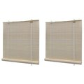 vidaXL Naturalne rolety bambusowe, 2 szt., 120 x 160 cm - vidaXL