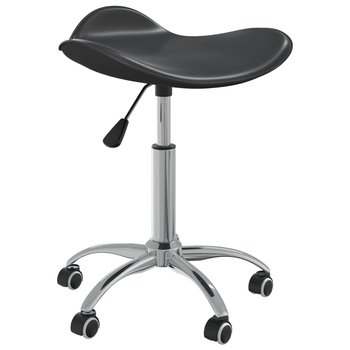 vidaXL Obrotowe krzesła stołowe, 2 szt., czarne, sztuczna skóra - vidaXL