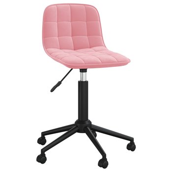 vidaXL Obrotowe krzesła stołowe, 2 szt., różowe, aksamitne - vidaXL