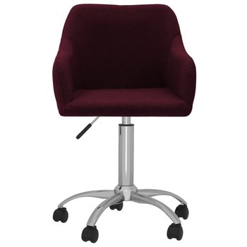 vidaXL Obrotowe krzesło biurowe, fioletowe, obite tkaniną - vidaXL