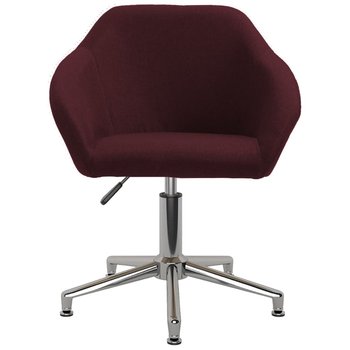 vidaXL Obrotowe krzesło biurowe, fioletowe, tapicerowane tkaniną - vidaXL