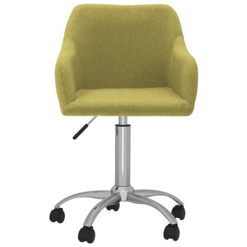 vidaXL Obrotowe krzesło biurowe, zielone, obite tkaniną - vidaXL