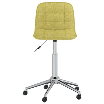 vidaXL Obrotowe krzesło biurowe, zielone, obite tkaniną - vidaXL