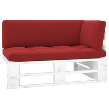 vidaXL, Ogrodowa sofa narożna z palet, biała, drewno sosnowe - vidaXL