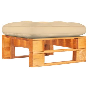 vidaXL Ogrodowy stołek z palet, impregnowane na brązowo drewno sosnowe - vidaXL