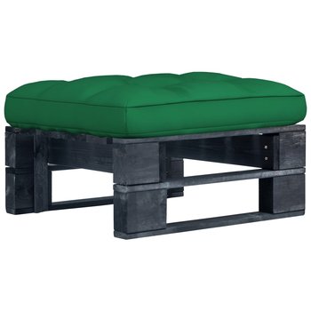 vidaXL Ogrodowy stołek z palet, impregnowane na czarno drewno sosnowe - vidaXL