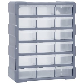 vidaXL Organizer z 18 średnimi szufladkami, 38x16x47 cm - vidaXL