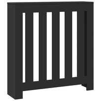 vidaXL Osłona na grzejnik, czarna, 78x20x82cm, materiał drewnopochodny vidaXL