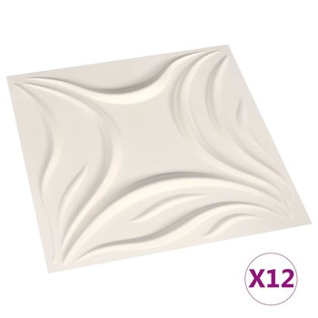vidaXL Panele ścienne 3D, 12 szt., 0,5x0,5 m, 3 m² - vidaXL