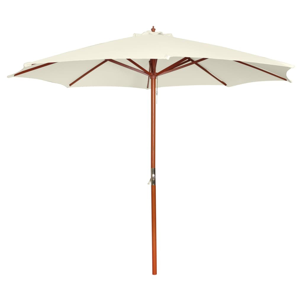 vidaXL Parasol 300 x 258 cm, piaskowa biel
