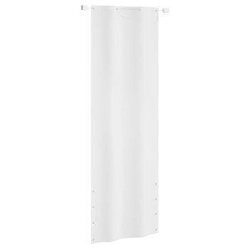 vidaXL Parawan balkonowy, biały, 80x240 cm, tkanina Oxford - vidaXL