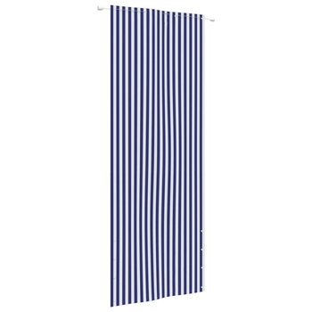 vidaXL Parawan balkonowy, niebieski i biały, 80x240 cm, tkanina Oxford - vidaXL