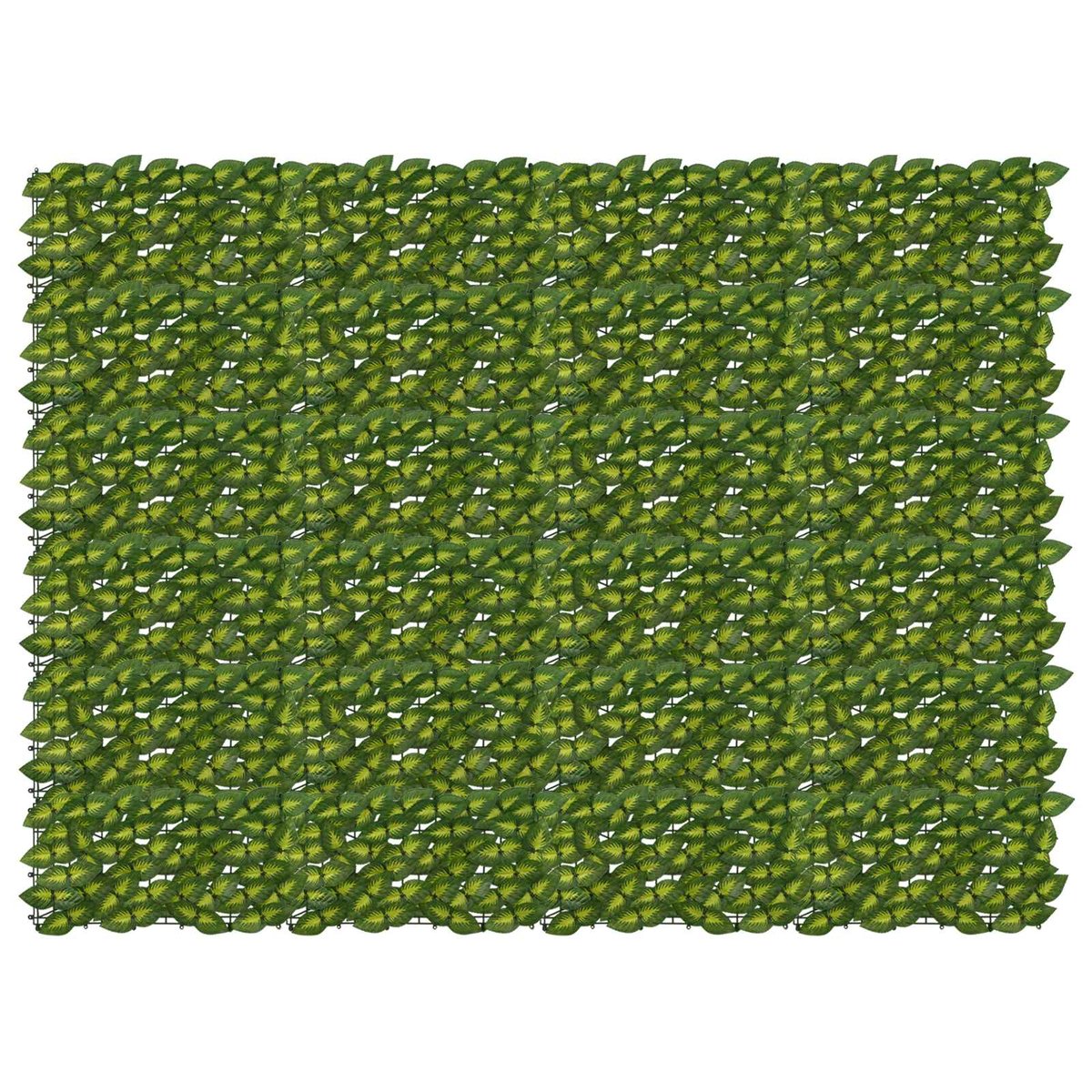 vidaXL Parawan balkonowy z liśćmi Zielony i Żółty 200 x 150 cm