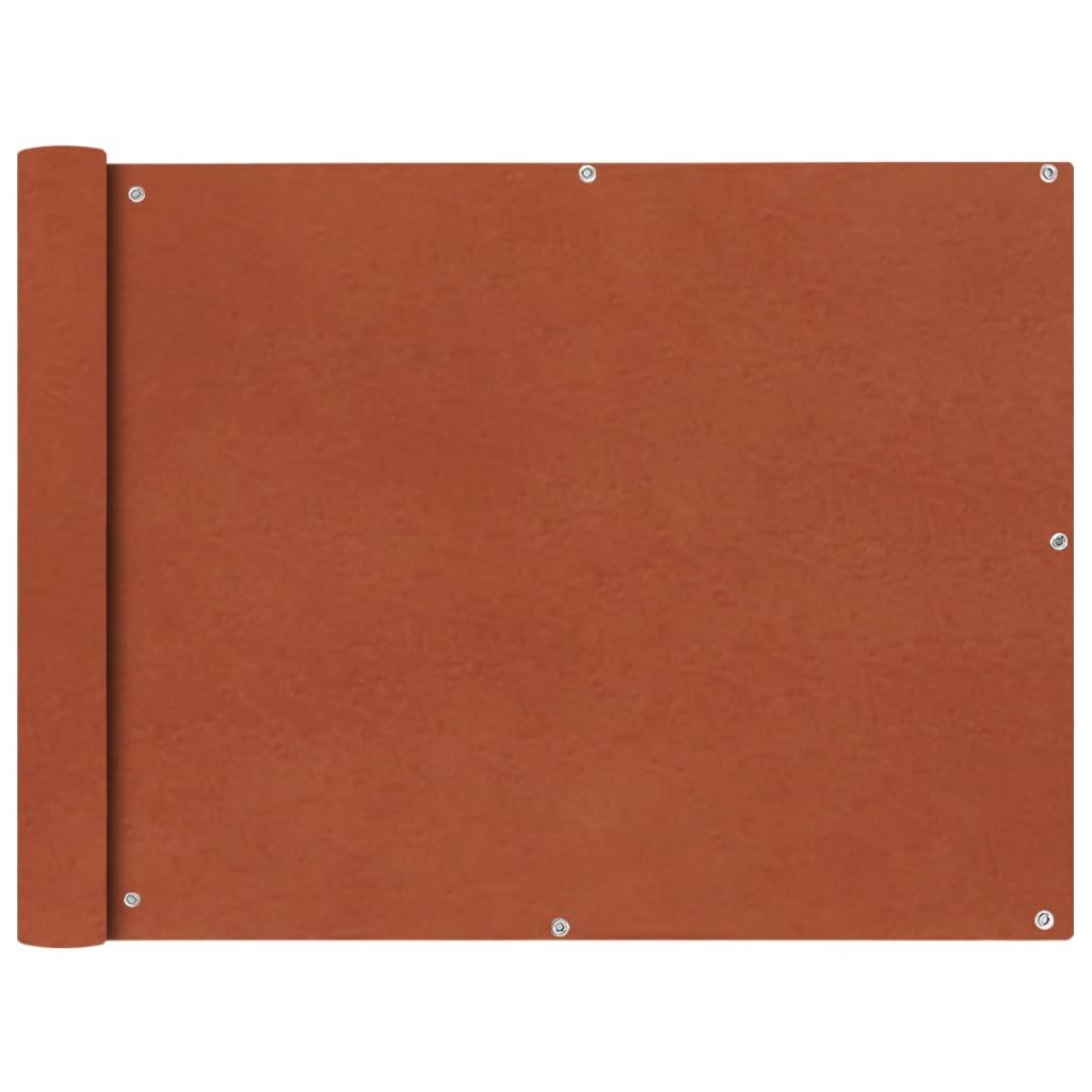 vidaXL Parawan balkonowy z tkaniny oxford 90x400 cm terakota