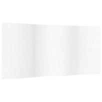 vidaXL Parawan, biały, 165x400 cm, bambusowy
