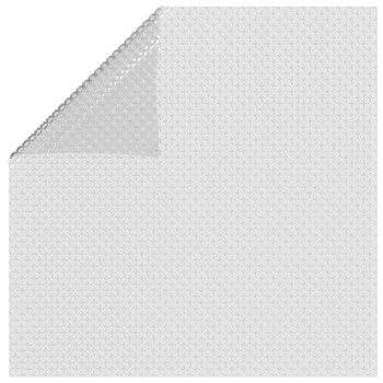 vidaXL Pływająca folia solarna z PE, 450x220 cm, szara - vidaXL
