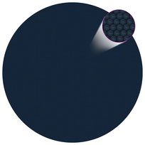 vidaXL Pływająca folia solarna z PE na basen, 300 cm, czarno-niebieska vidaXL
