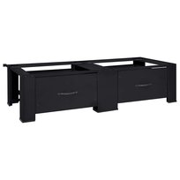 vidaXL Podstawka na Pralkę 2 pcs Czarny 64 x 55 x 32.5 cm Stal vidaXL
