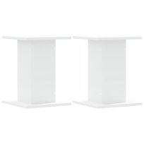 vidaXL Podstawki pod głośniki, 2 szt., białe 30x30x40 cm vidaXL
