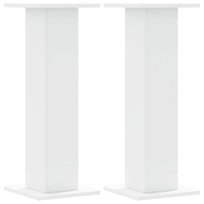 vidaXL Podstawki pod głośniki, 2 szt., białe, 30x30x80 cm vidaXL