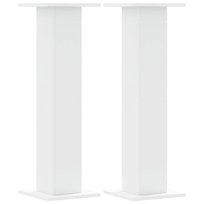 vidaXL Podstawki pod głośniki, 2 szt., białe, 30x30x95 cm vidaXL