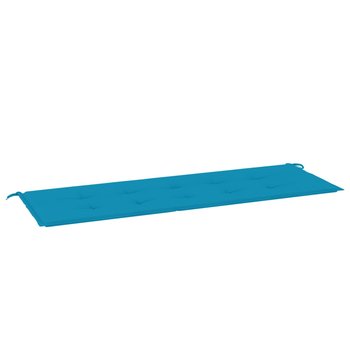 vidaXL Poduszka na ławkę ogrodową, niebieska, 150x50x3 cm, tkanina - vidaXL