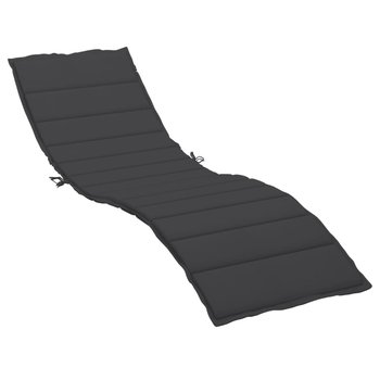 vidaXL Poduszka na leżak, czarna, 200x60x3 cm, tkanina Oxford - vidaXL