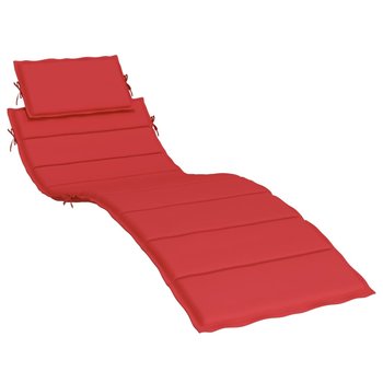 vidaXL Poduszka na leżak, czerwona, 186x58x3 cm, tkanina Oxford - vidaXL