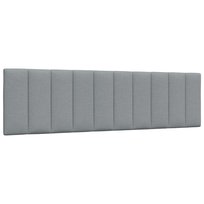 vidaXL Poduszka na wezgłowie, jasnoszara, 180 cm, tkanina