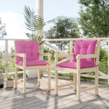 vidaXL Poduszki na krzesła, 2 szt., różowe, 100x50x7 cm, tkanina - vidaXL