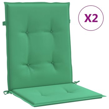 vidaXL Poduszki na krzesła ogrodowe, 2 szt., zielone, 100x50x3 cm - vidaXL
