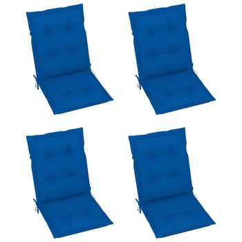 vidaXL Poduszki na krzesła ogrodowe, 4 szt., niebieskie, 100x50x7 cm - vidaXL