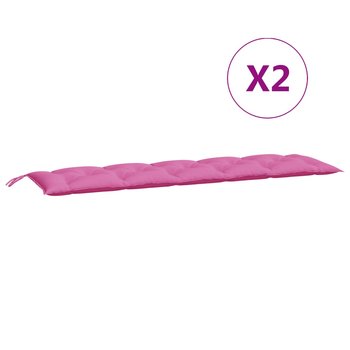 vidaXL Poduszki na palety, 2 szt., różowe, tkanina Oxford - vidaXL