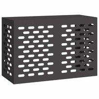 vidaXL Pokrywa do klimatyzatora Czarny 90 x 40 x 60 cm Stal vidaXL