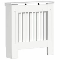 vidaXL Pokrywa Grzejnika Wysoki połysk biały 78 x 19 x 81,5 cm vidaXL