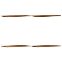 vidaXL Półki ścienne, 4 szt., kolor starego drewna, 60x30x1,5 cm