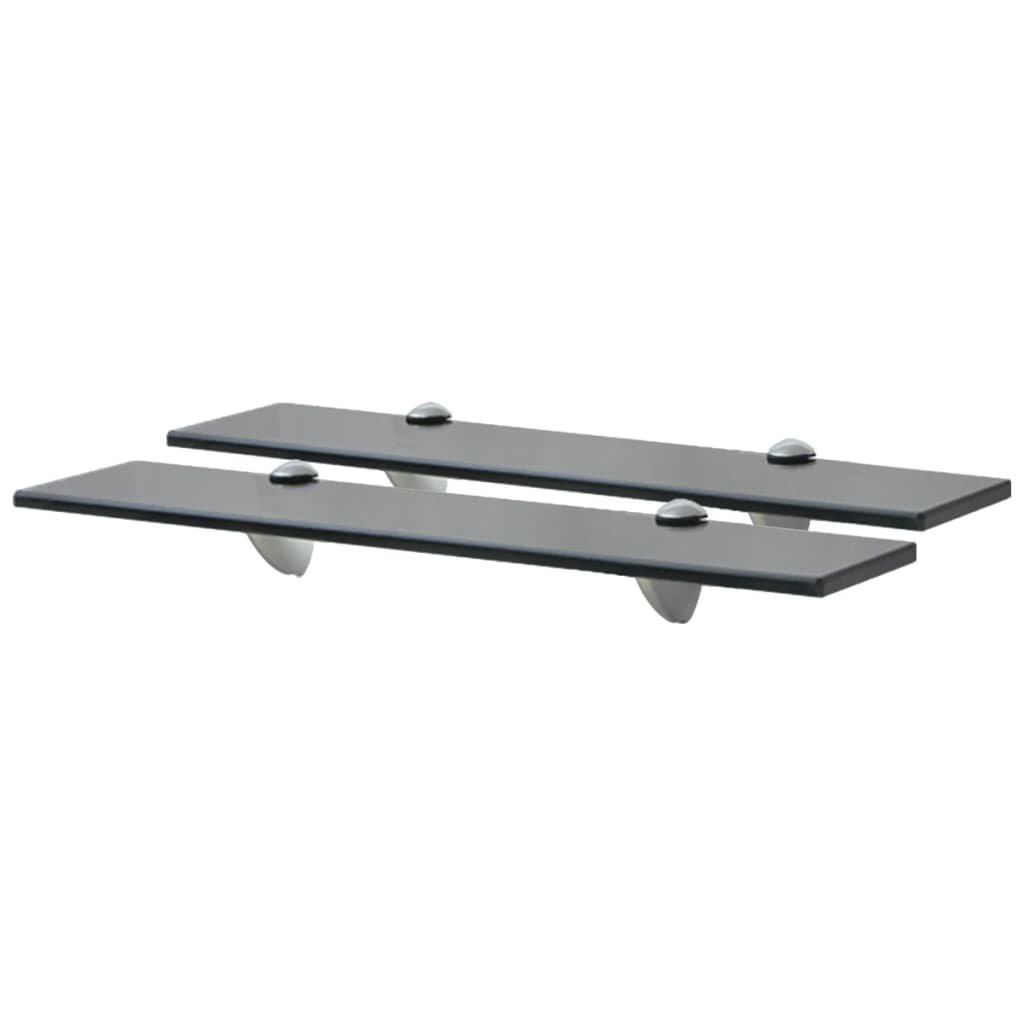 vidaXL Półki szklane, 2 szt., 50 x 10 cm, 8 mm
