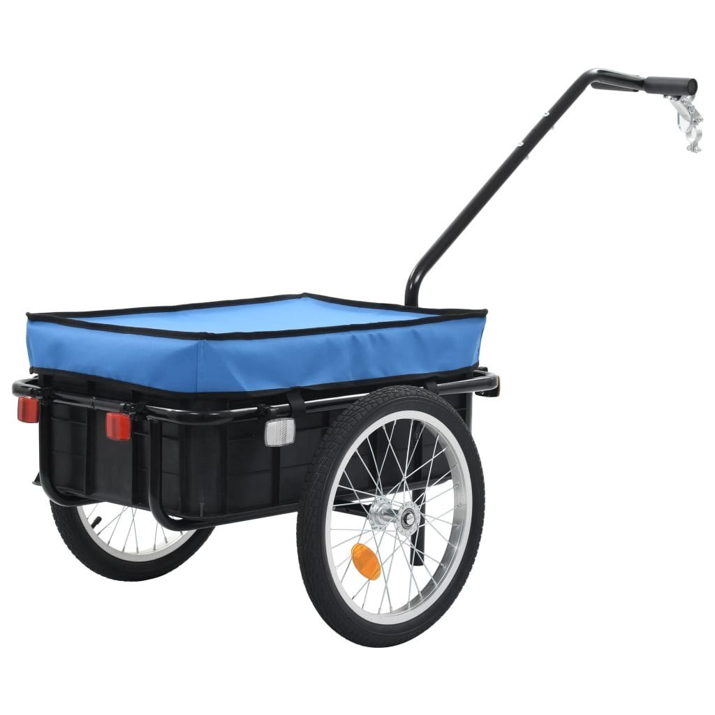 Zdjęcia - Fotelik samochodowy VidaXL Przyczepa rowerowa/wózek ręczny 155x60x83 cm stalowa, niebieska 