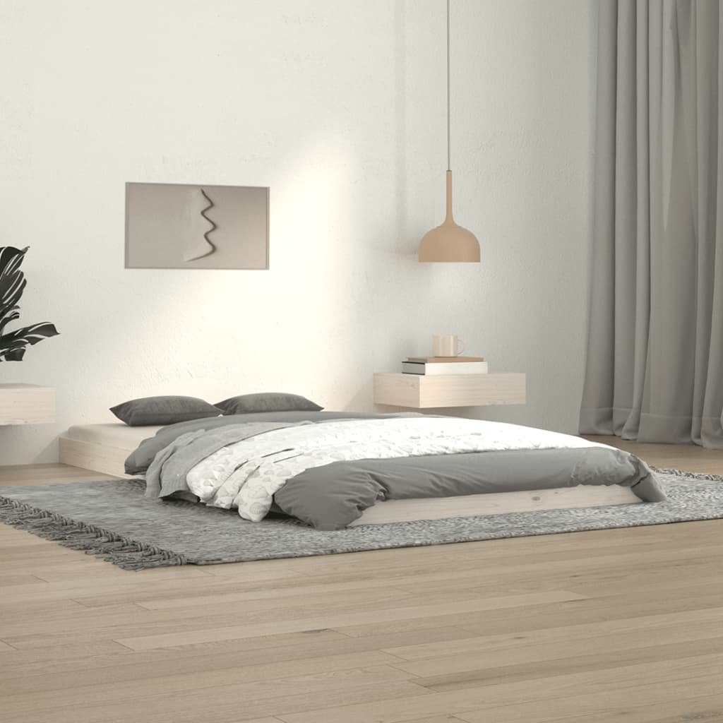 Фото - Ліжко VidaXL Rama łóżka, biała, 100 x 200 cm, lite drewno sosnowe 